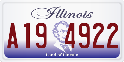 IL license plate A194922