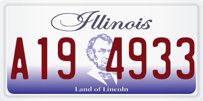 IL license plate A194933