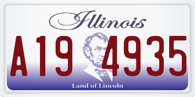 IL license plate A194935