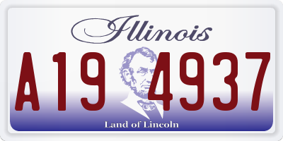 IL license plate A194937