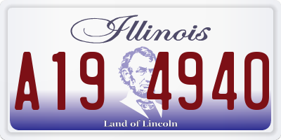 IL license plate A194940