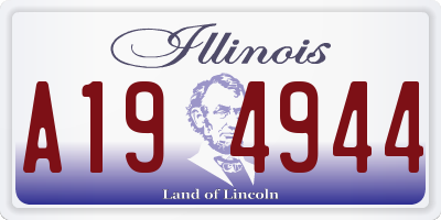 IL license plate A194944