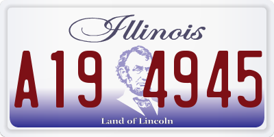 IL license plate A194945