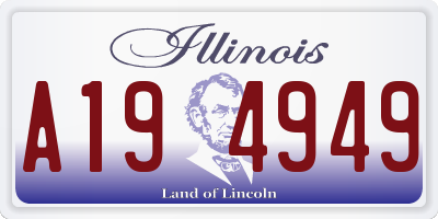 IL license plate A194949