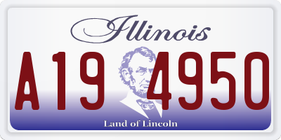 IL license plate A194950