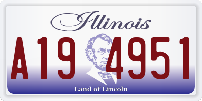 IL license plate A194951