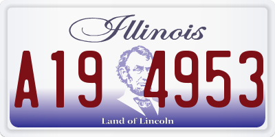 IL license plate A194953