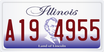 IL license plate A194955