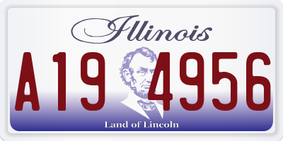 IL license plate A194956
