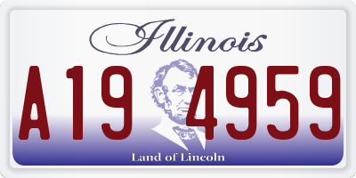 IL license plate A194959
