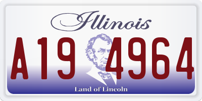 IL license plate A194964