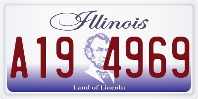 IL license plate A194969