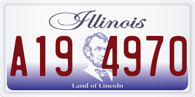 IL license plate A194970