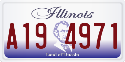 IL license plate A194971