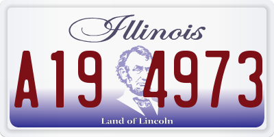 IL license plate A194973