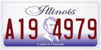IL license plate A194979