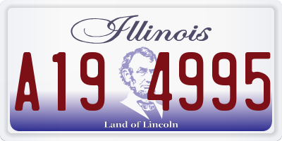 IL license plate A194995
