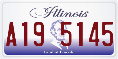 IL license plate A195145