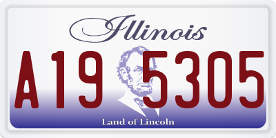 IL license plate A195305