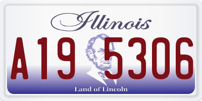 IL license plate A195306