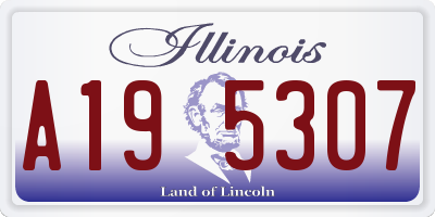 IL license plate A195307