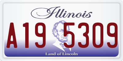 IL license plate A195309