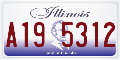 IL license plate A195312