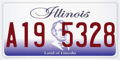 IL license plate A195328