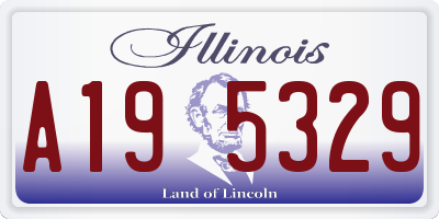 IL license plate A195329