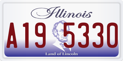 IL license plate A195330