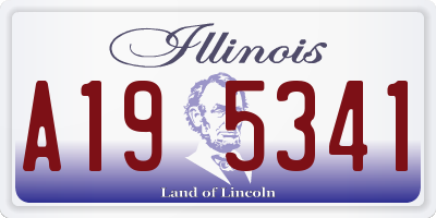 IL license plate A195341