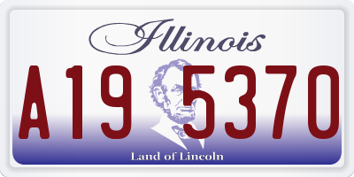 IL license plate A195370
