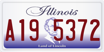 IL license plate A195372