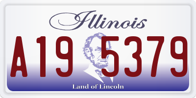 IL license plate A195379