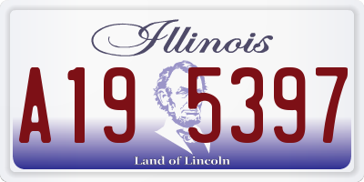 IL license plate A195397