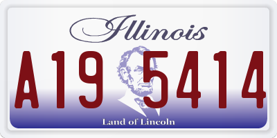 IL license plate A195414