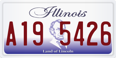 IL license plate A195426