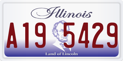IL license plate A195429