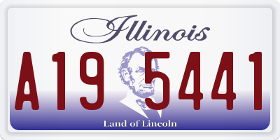 IL license plate A195441