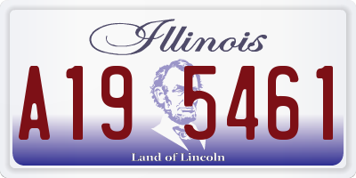 IL license plate A195461
