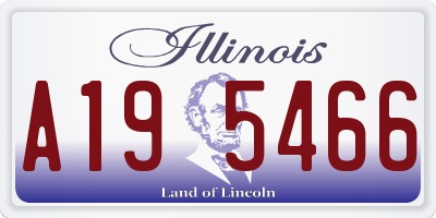 IL license plate A195466