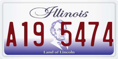 IL license plate A195474