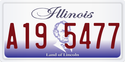 IL license plate A195477