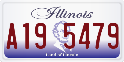 IL license plate A195479
