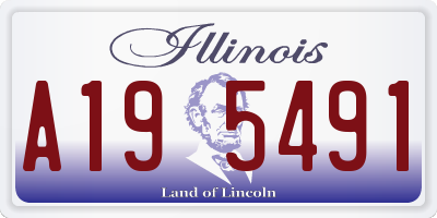 IL license plate A195491