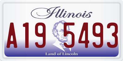 IL license plate A195493