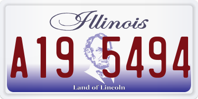 IL license plate A195494