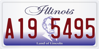 IL license plate A195495