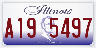 IL license plate A195497