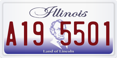 IL license plate A195501